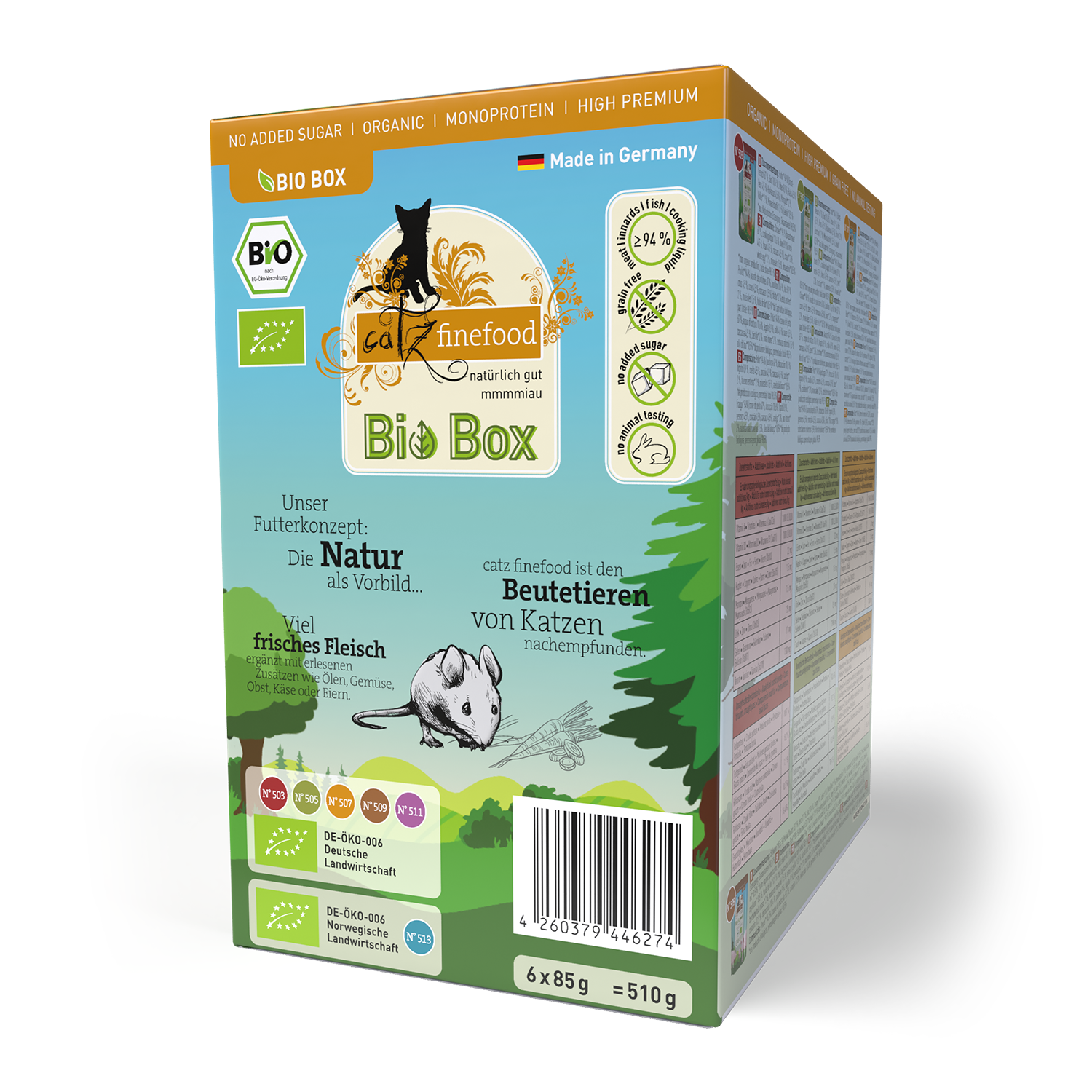 Catz Finefood BIO MultiPack 85gr (6 Τεμ.)