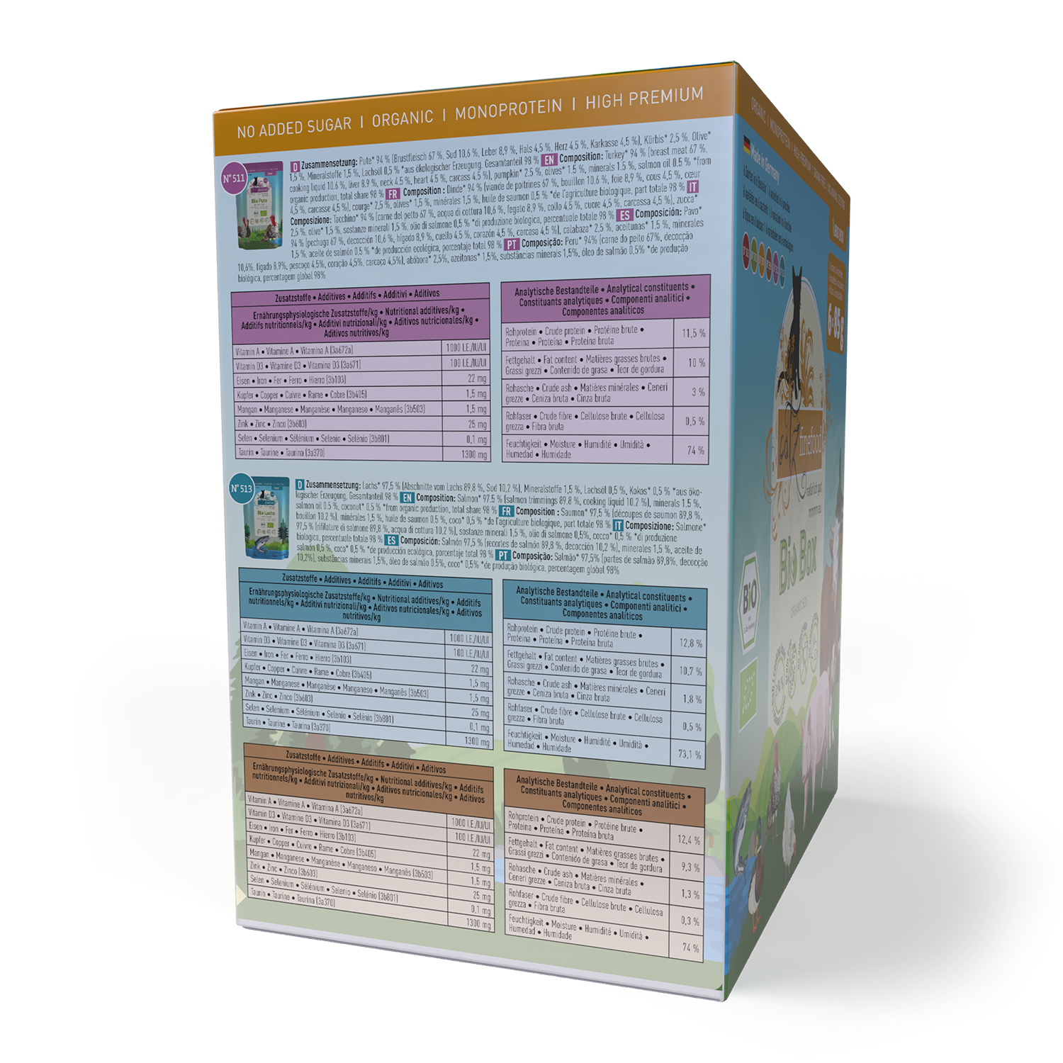 Catz Finefood BIO MultiPack 85gr (6 Τεμ.)