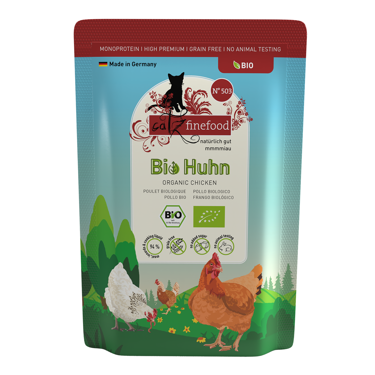 Catz Finefood Bio No 503 Βιολογικό Κοτόπουλο 85gr