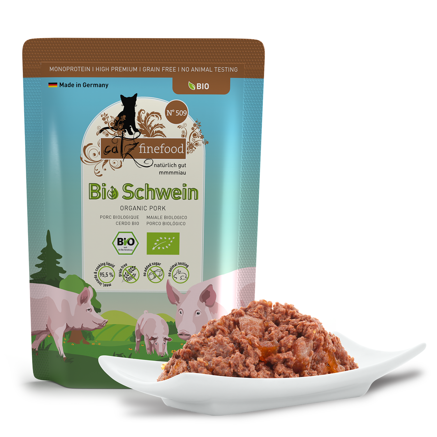 Catz Finefood Bio No 509 Βιολογικό Χοιρινό 85gr
