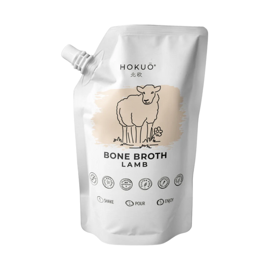 Hokuō® Ζωμός από κόκκαλα αρνιού για σκύλους και γάτες - Lamb Bone Broth